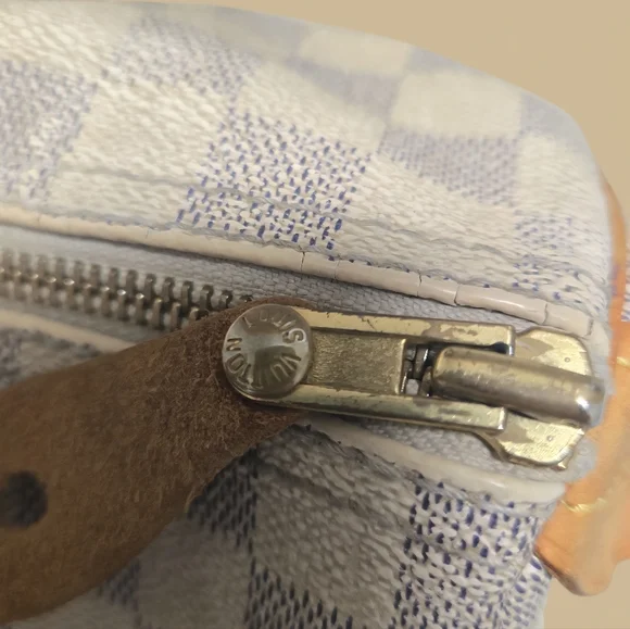 Louis Vuitton Damier Azul Speedy 30 Canvas Bag - Picture 5 of 12